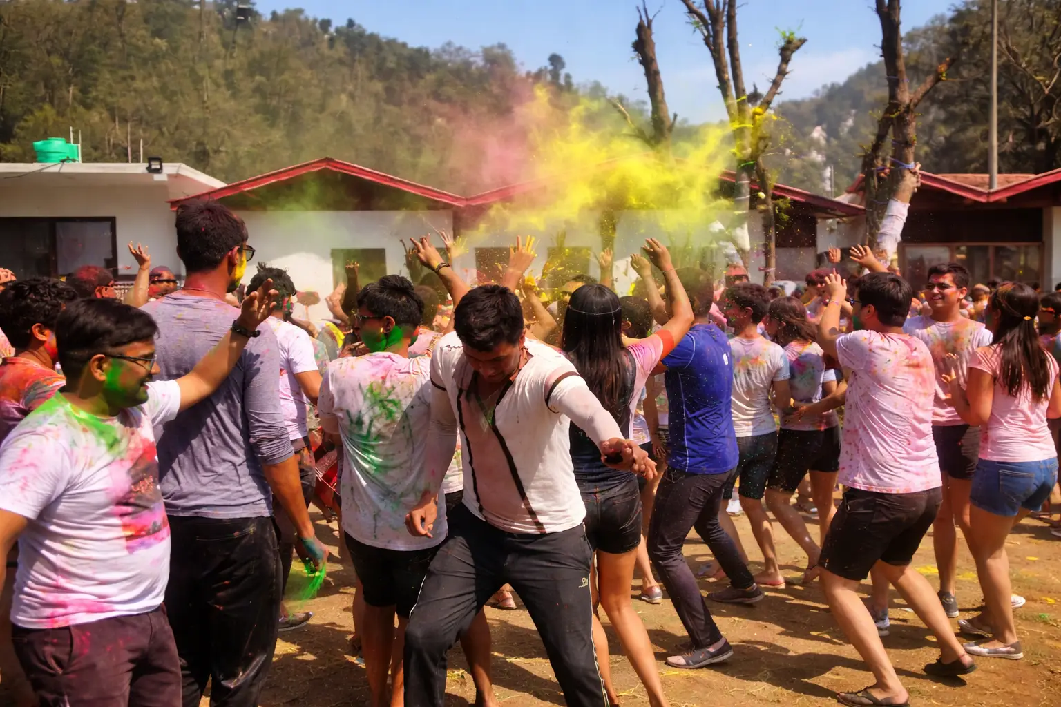 Holi Celebration in Rishikesh