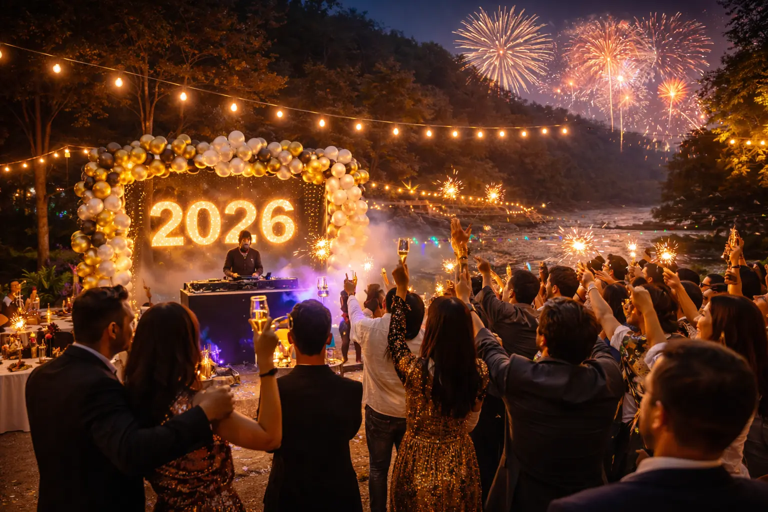 New Year Celebration in Rishikesh